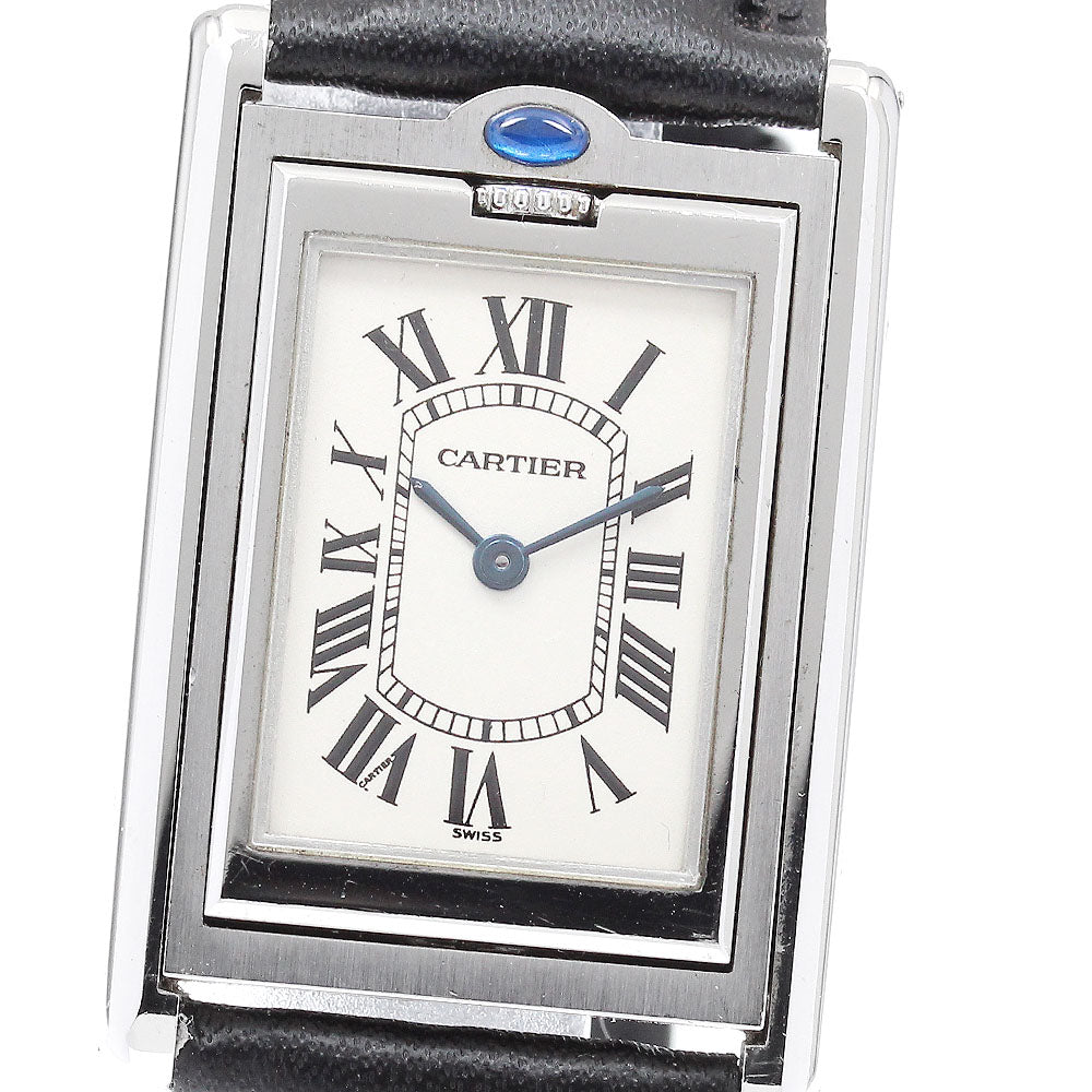 CARTIER Tank bath curant MM W1011258 Silver Dial Quartz Boy's Watch_930531