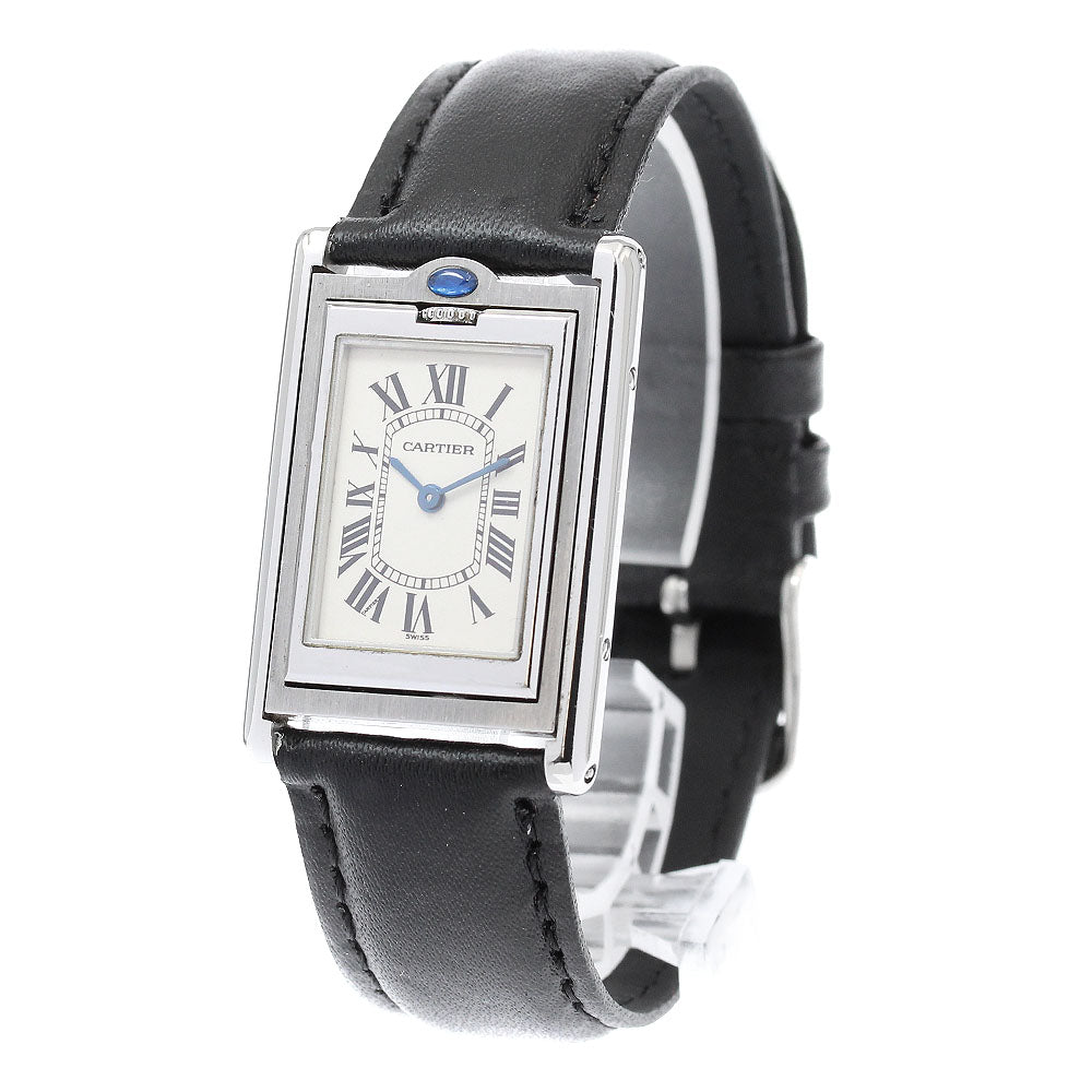 CARTIER Tank bath curant MM W1011258 Silver Dial Quartz Boy's Watch_930531