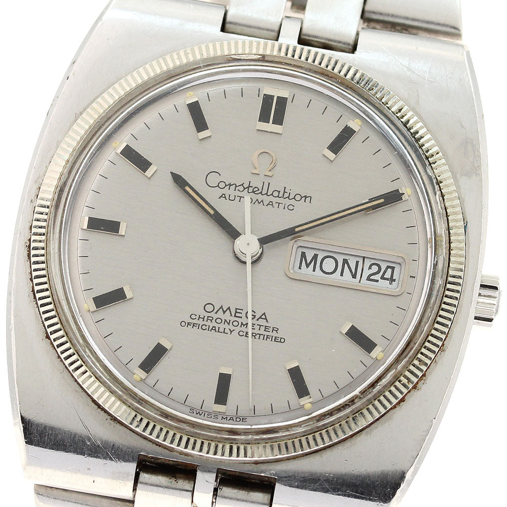 OMEGA Constellation 168.045 Day Date Cal.751 WG Bezel Silver Dial Automatic Men's Watch_930574