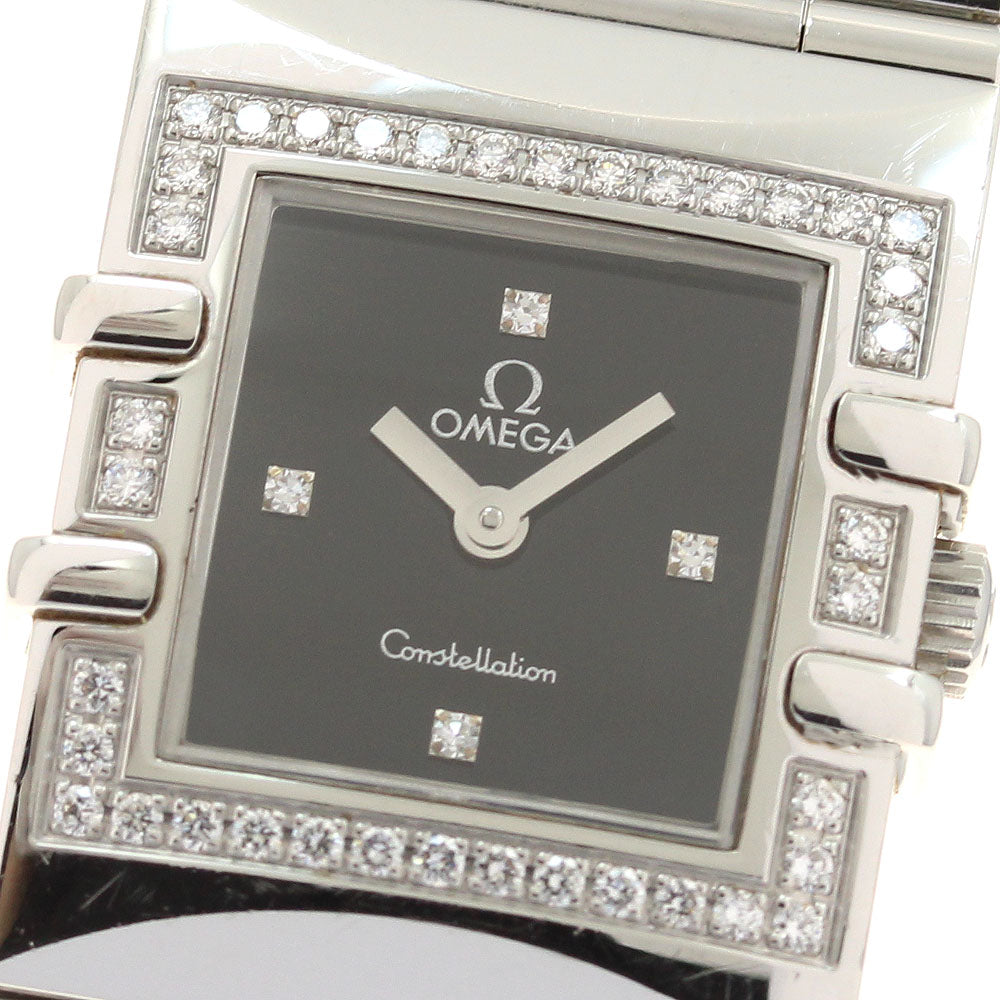 OMEGA Constellation Carre Quadra 1528.46 black Dial Quartz Ladies Watch_930609