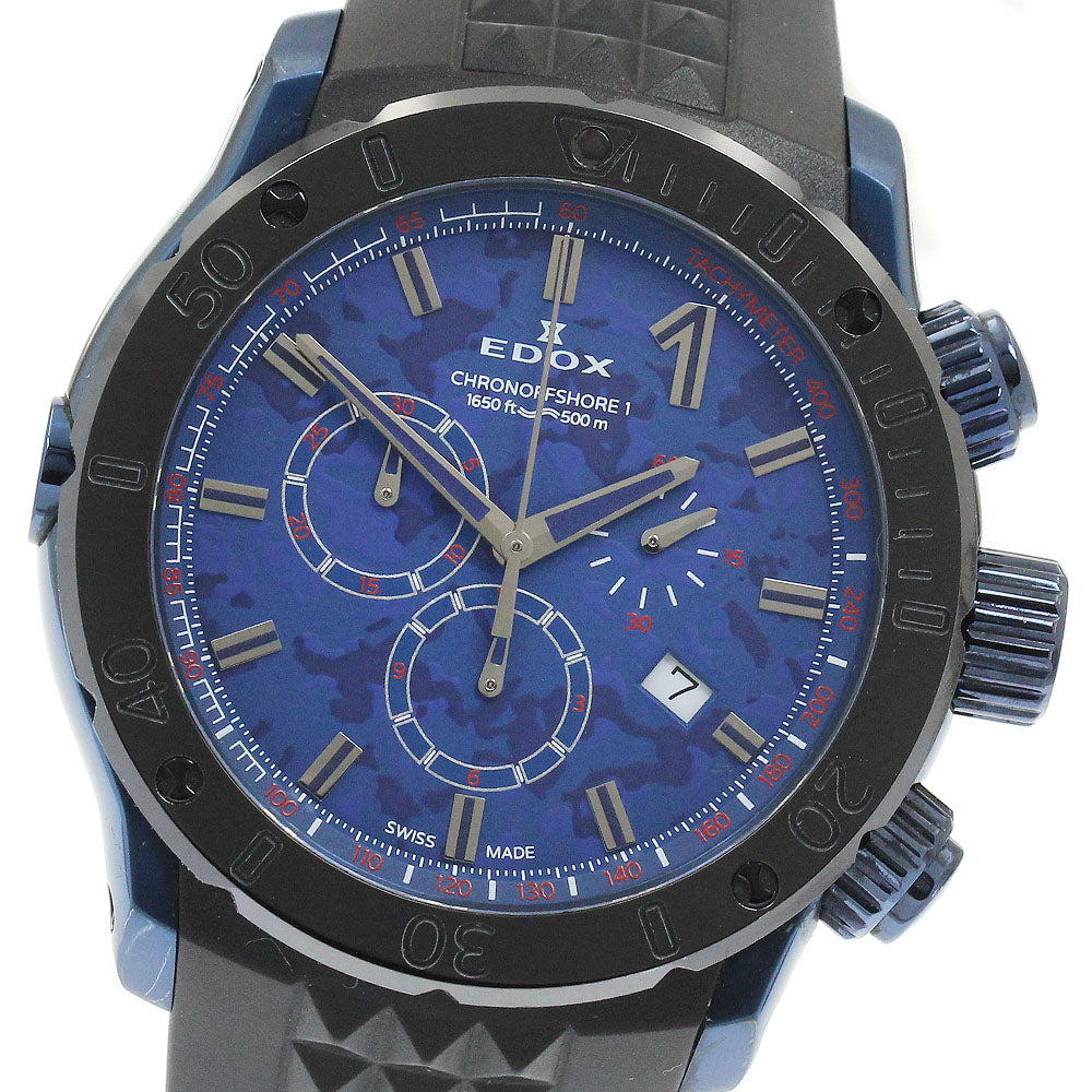 EDOX Chrono Offshore 1 10221 blue Dial Quartz Men's Watch_930611