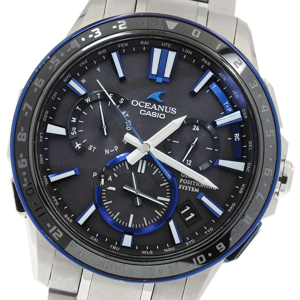 CASIO Oceanus OCW-G1200-1AJF GPS date Solar Powered Radio Men's Watch_930612