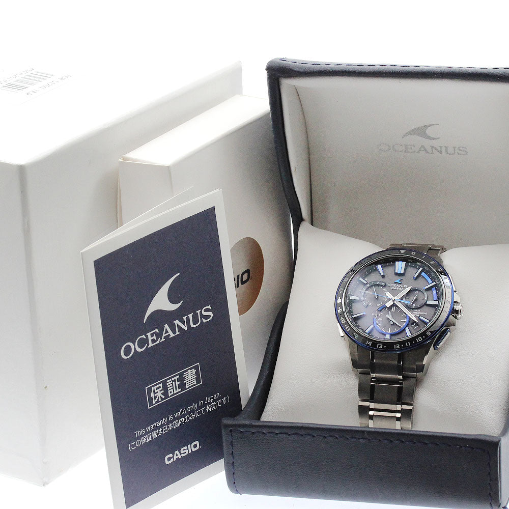 CASIO Oceanus OCW-G1200-1AJF GPS date Solar Powered Radio Men's Watch_930612