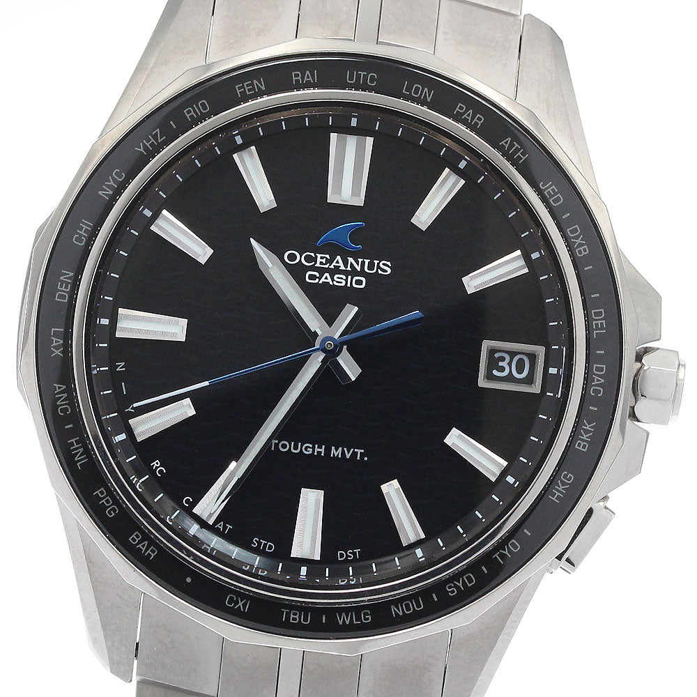 CASIO Oceanus Manta OCW-S400-1AJF Silver Dial Solar Powered Radio Men's_930623