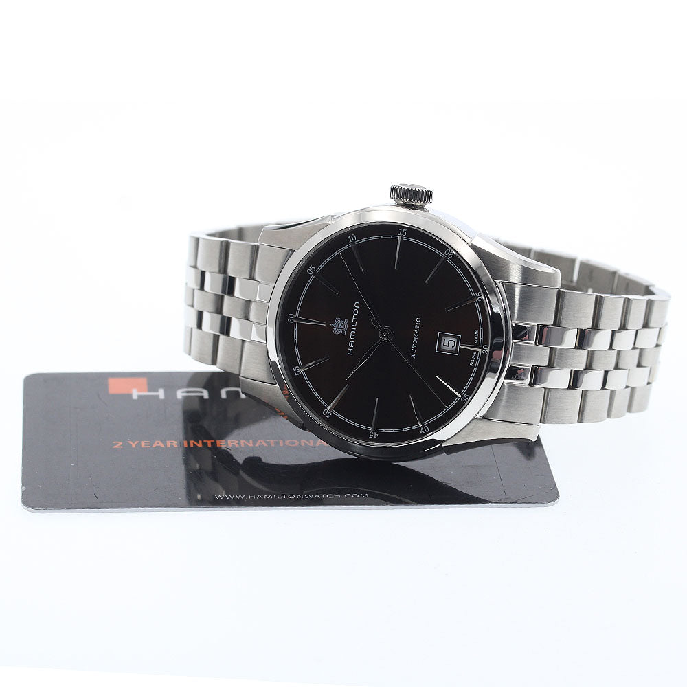 HAMILTON Jazzmaster Split of Liberty H424151 Brown Dial Automatic Men's_930633