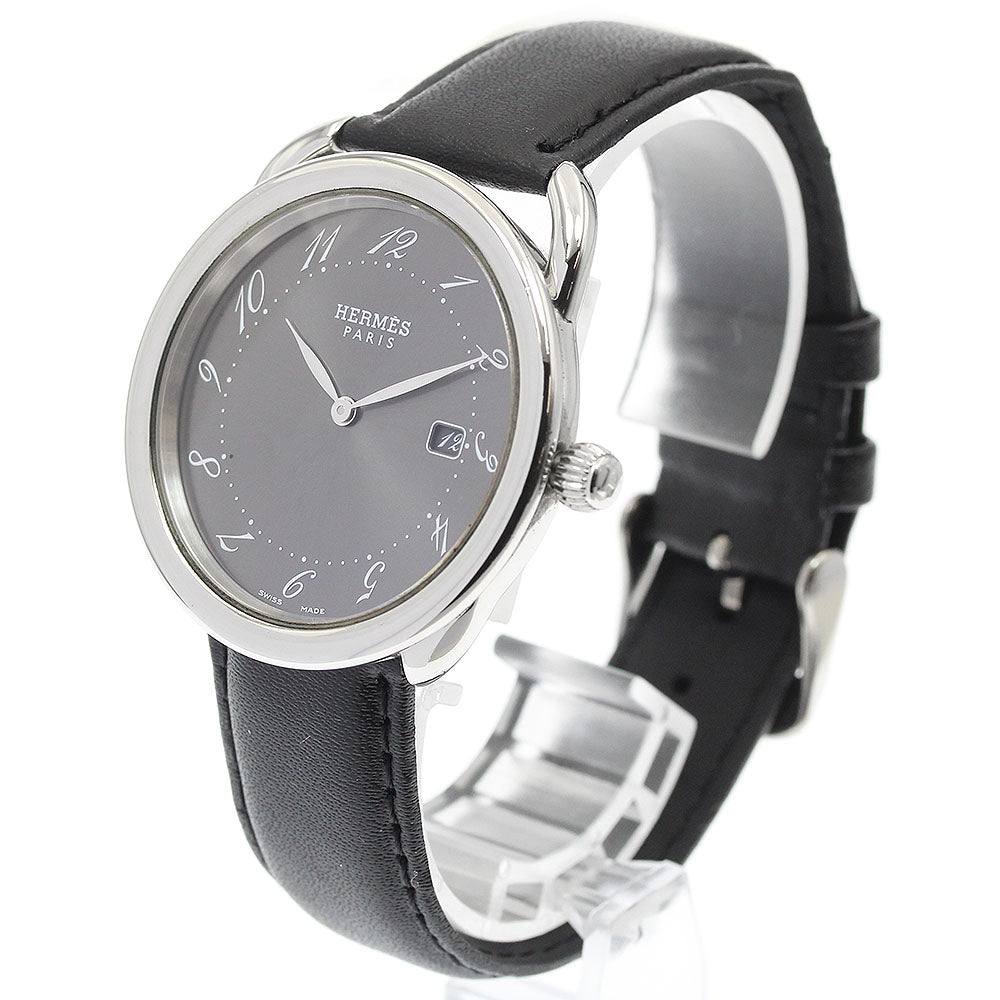 HERMES Arceau AR5.710 Date gray Dial Quartz Men's Watch_930639