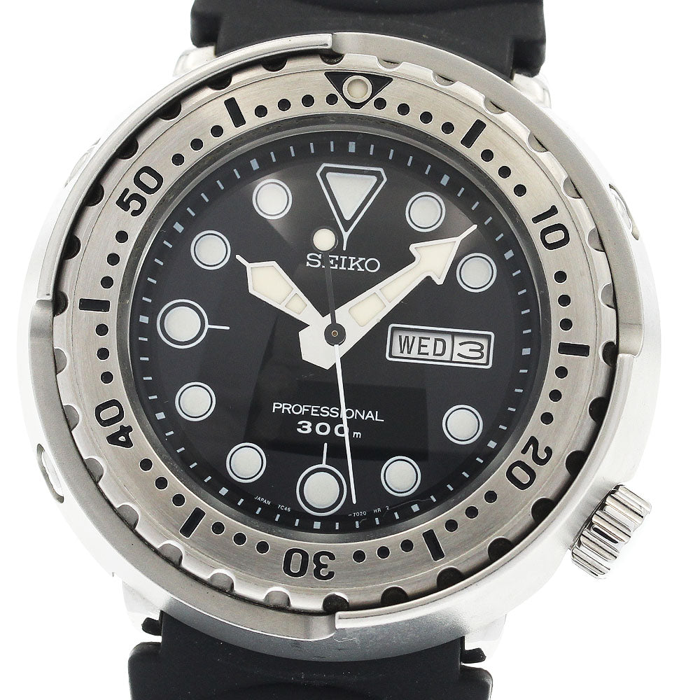 SEIKO Prospex Marine Master SBBN007 Day date black Dial Quartz Men's_930642