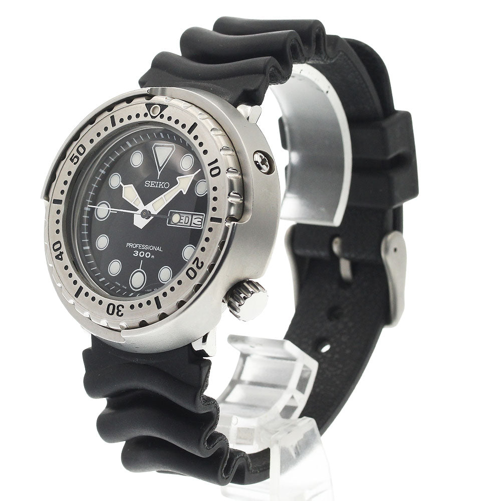 SEIKO Prospex Marine Master SBBN007 Day date black Dial Quartz Men's_930642