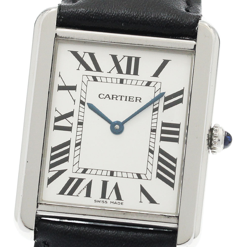 CARTIER Tank solo LM W1018355 Silver Dial Quartz Men's Watch_930674