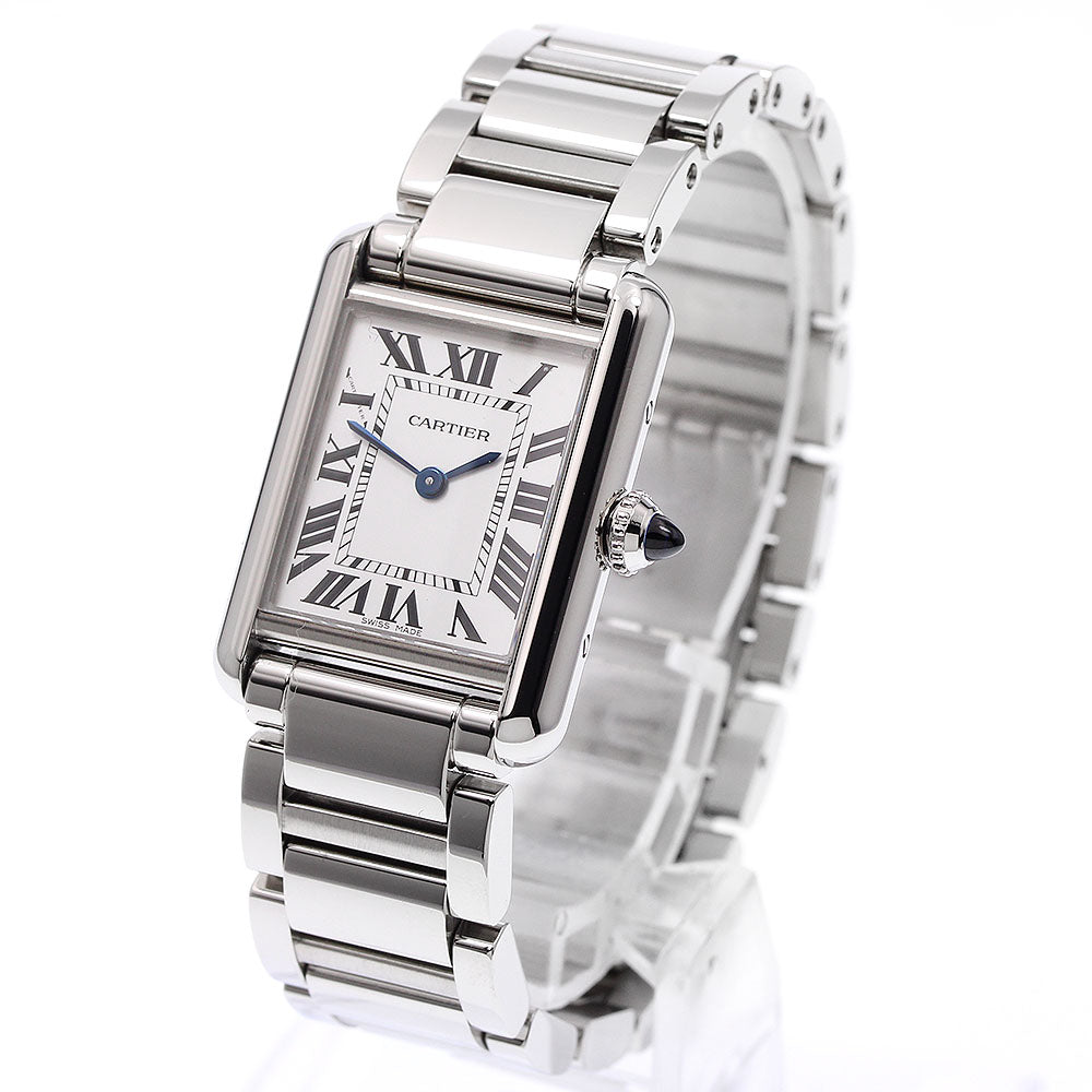 CARTIER tank mast SM WSTA0051 Silver Dial Quartz Ladies Watch_930684