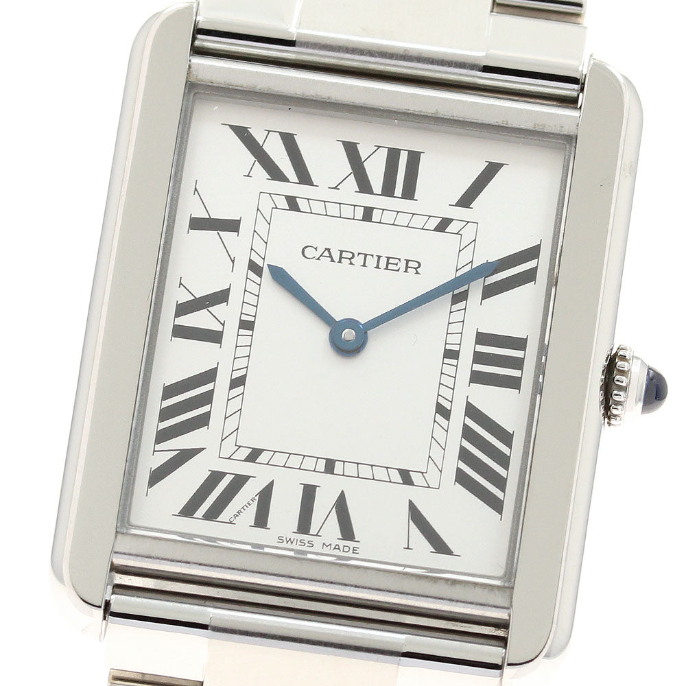 CARTIER Tank solo LM W5200014 Silver Dial Quartz Men's Watch_930690