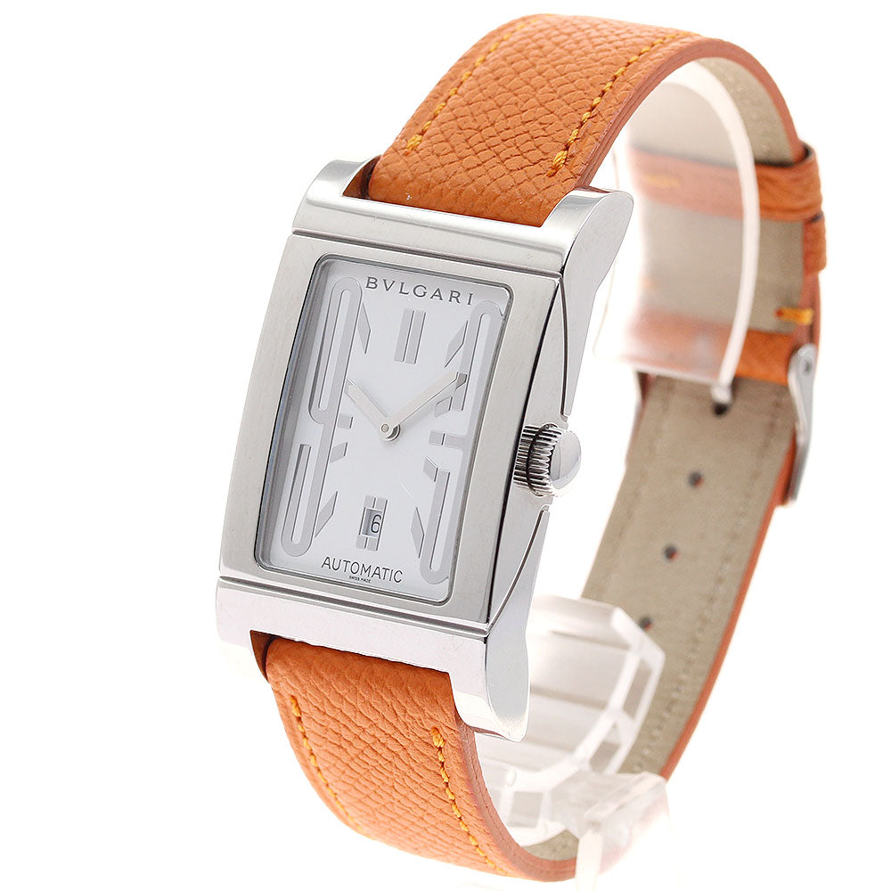 BVLGARI Rettangolo RT45S Date white Dial Automatic Men's Watch_930720