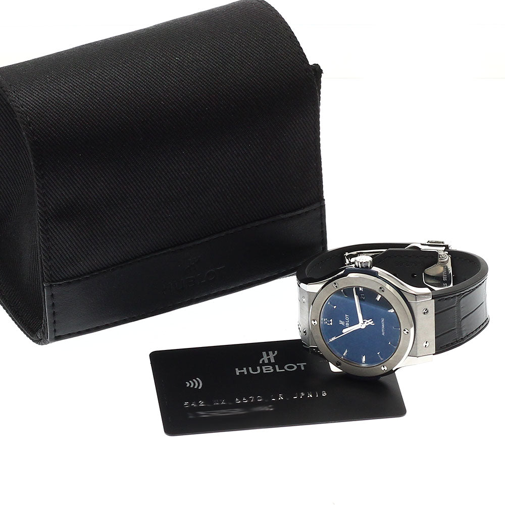 HUBLOT Classic Fusion Deep Blue 542.NX.6670.LR.JPN18 Date Navy Dial Automatic Men's Watch_930721
