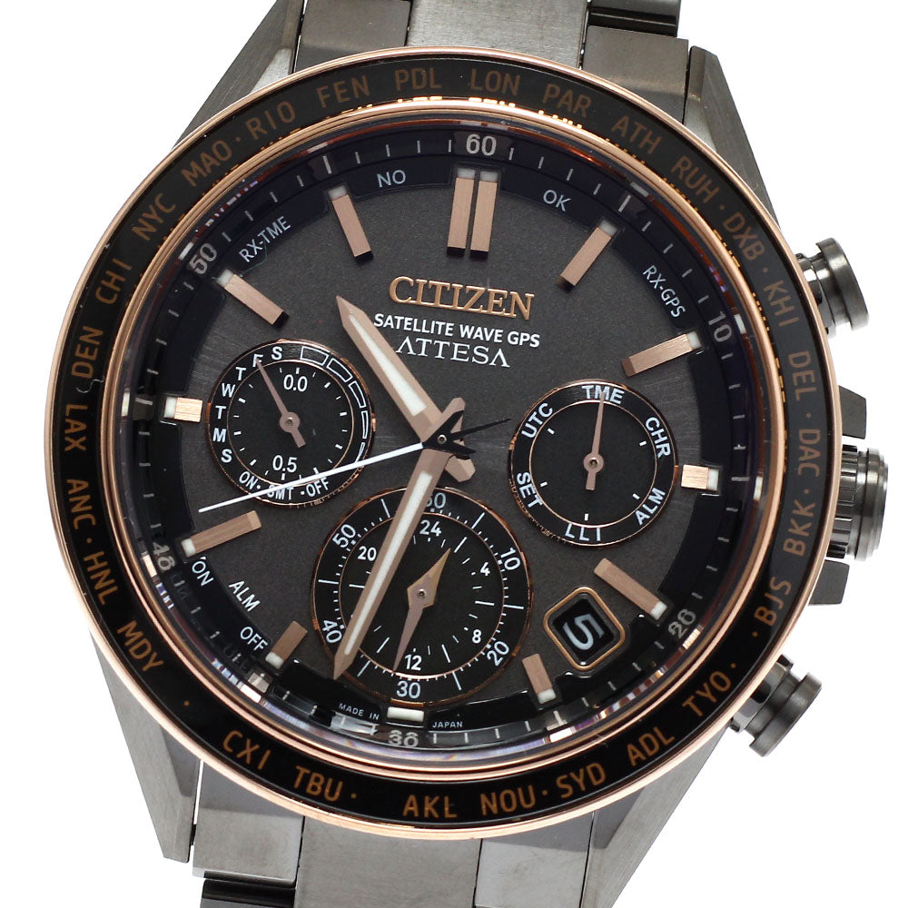 CITIZEN Attesa ACT Line CC4074-61W/F950-0029S0C Solar Powered Radio Men's_930734