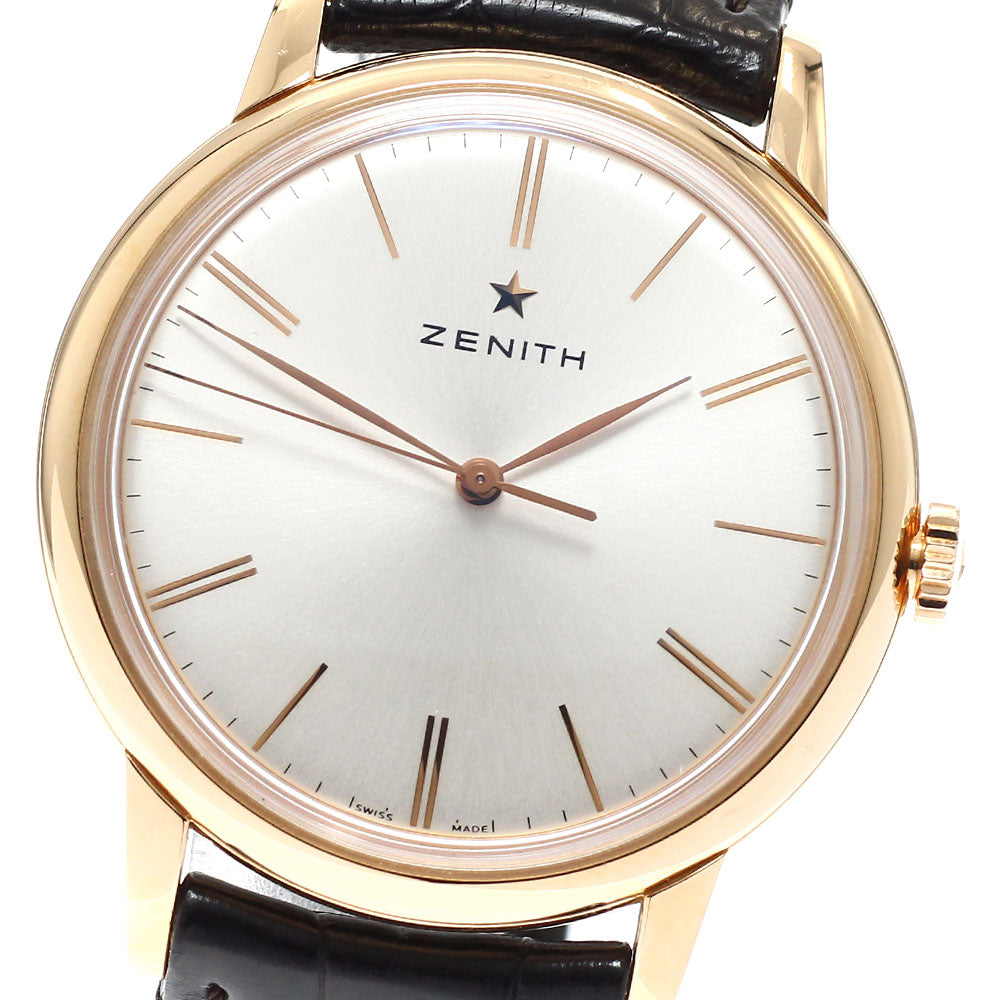 ZENITH Elite classic 18.2290.679/01.C498 18K Pink Gold Silver Dial Automatic Men's Watch_930736