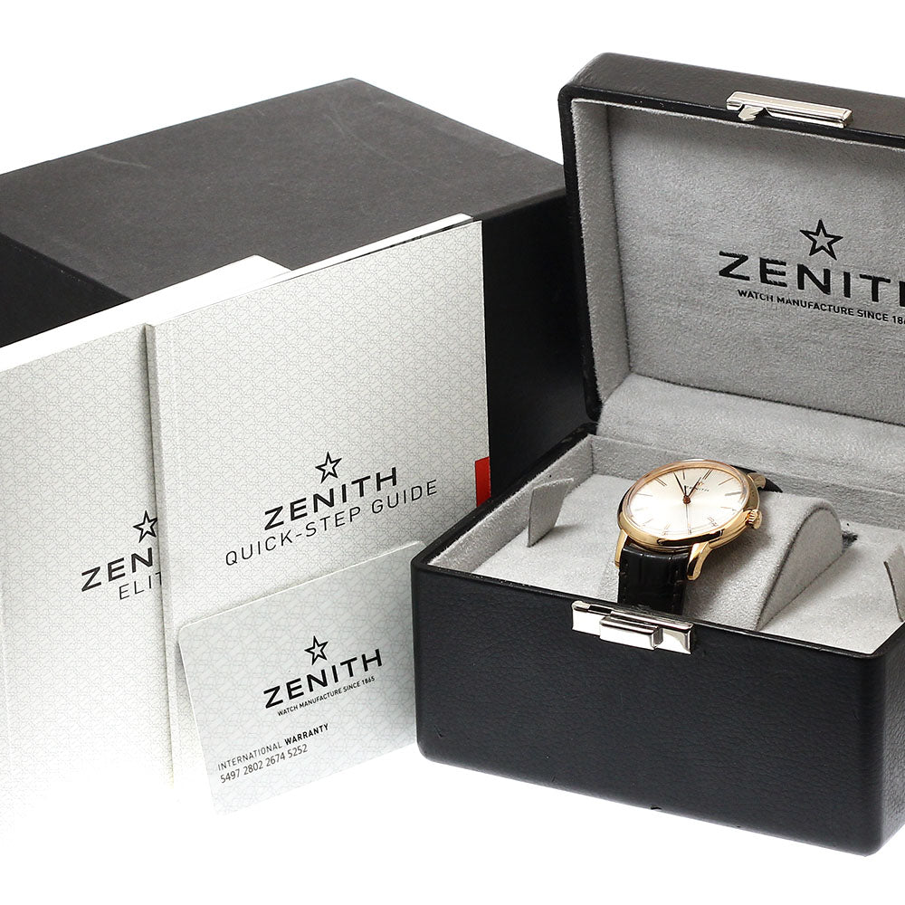 ZENITH Elite classic 18.2290.679/01.C498 18K Pink Gold Silver Dial Automatic Men's Watch_930736