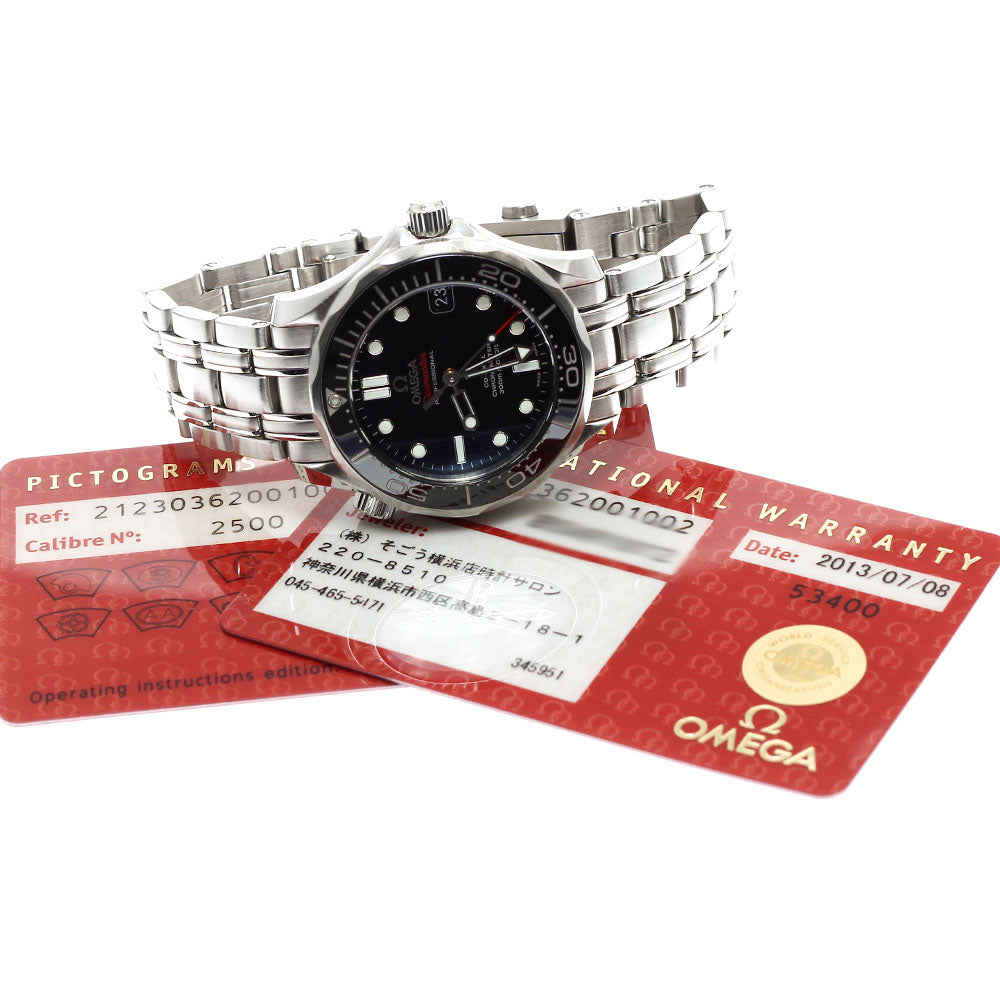 OMEGA Seamaster300 212.30.36.20.01.002 Date black Dial Automatic Boy's_930740