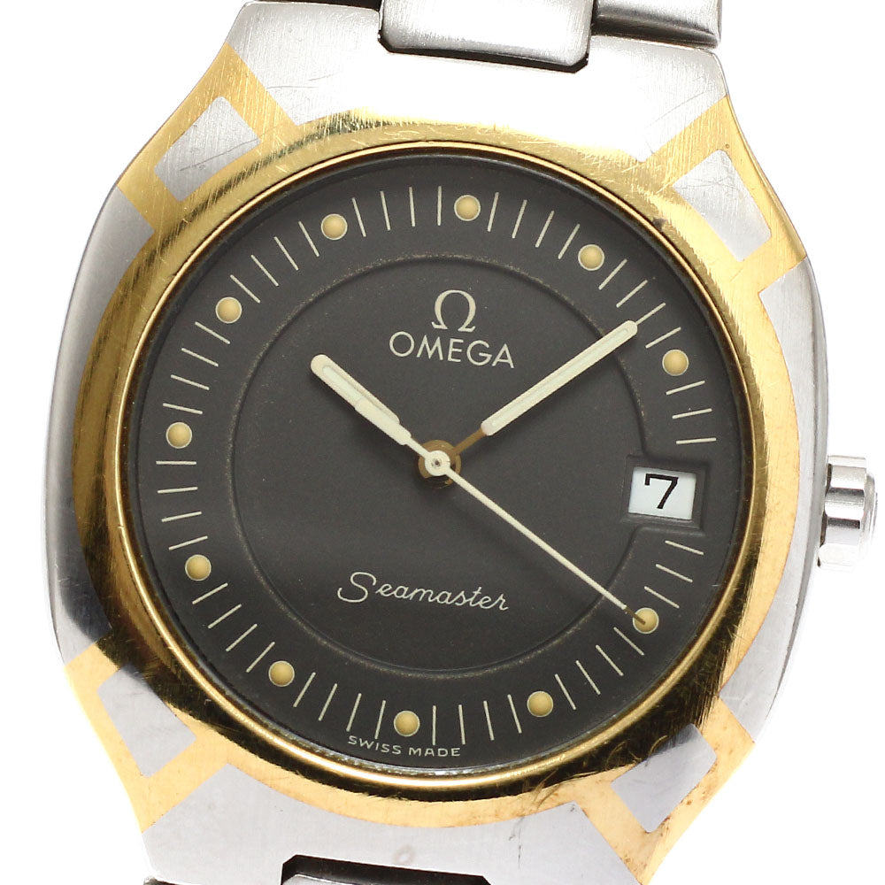OMEGA Seamaster Polaris Date gray Dial Quartz Men's Watch_930766