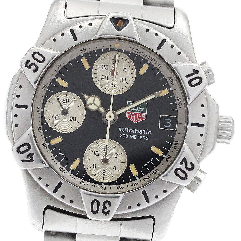 TAG HEUER Diver 740.306 Chronograph Date black Dial Automatic Men's Watch_930778