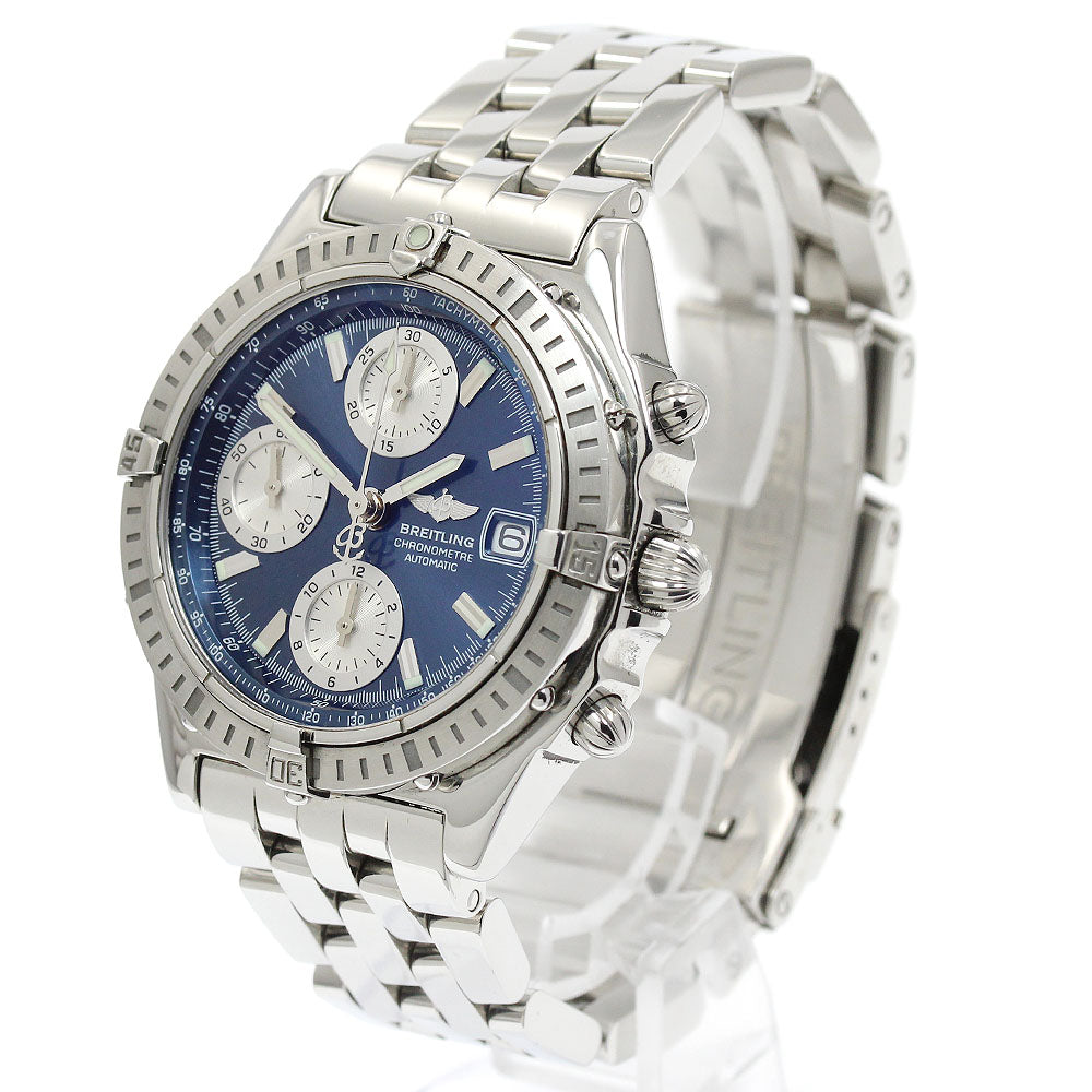 BREITLING Chronomat A13352 Date Navy / Silver Dial Automatic Men's Watch_930787