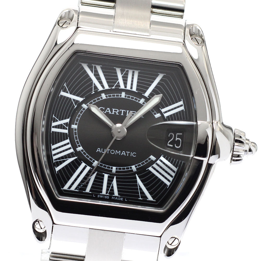 CARTIER Roadster LM W62041V3 Date black Dial Automatic Men's Watch_930791