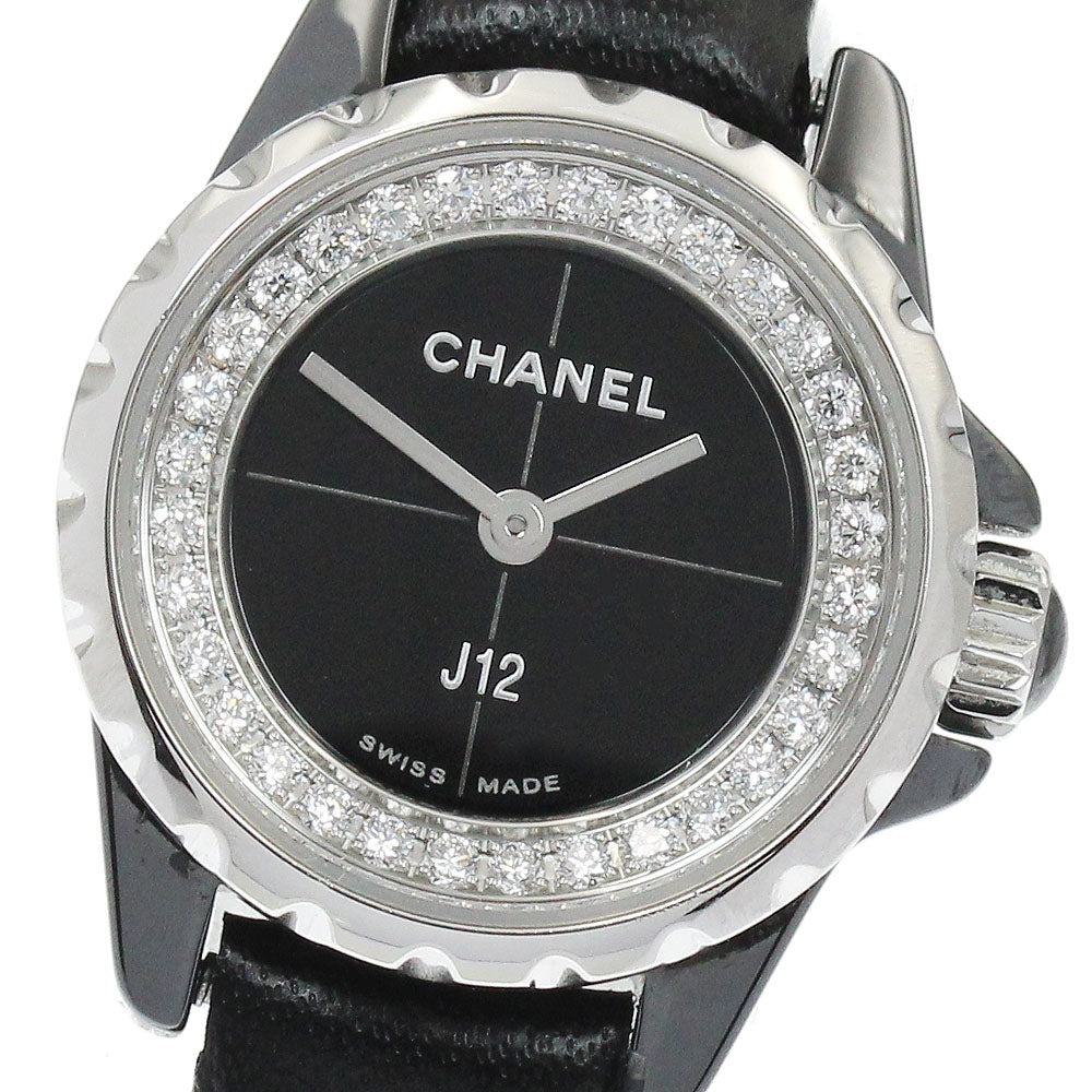 CHANEL J12 XS H4663 Diamond black Dial Quartz Ladies Watch_930800