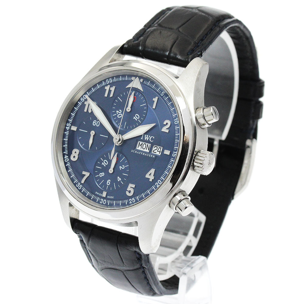 IWC SCHAFFHAUSEN Pilot Chronograph Laureus IW371712 Day-Date Limited to 2,500 pieces worldwide Navy Dial Automatic Men's Watch_930803