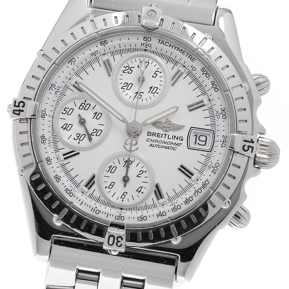 BREITLING Chronomat A13050.1 Chronograph white Dial Automatic Men's Watch_930814