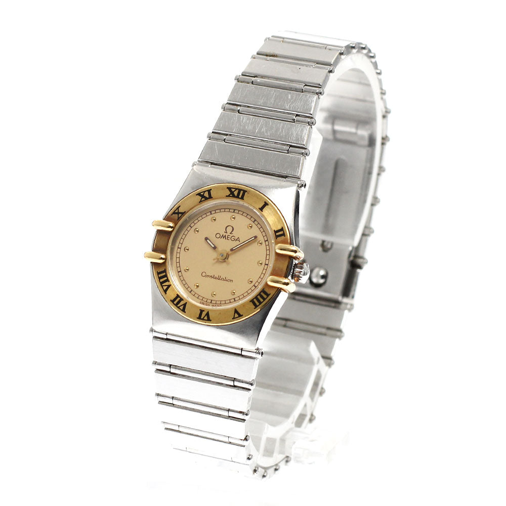 OMEGA Constellation gold Dial Quartz Ladies Watch_930819