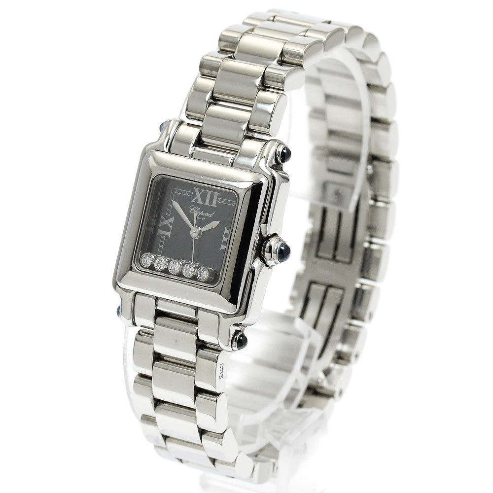 Chopard Happy sports 27/8893-23 5PDiamond black Dial Quartz Ladies Watch_930837