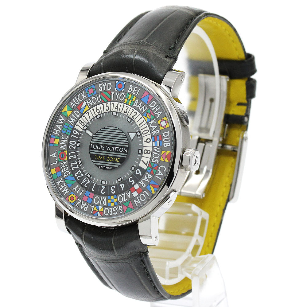 LOUIS VUITTON Escal time zone Q5D20 World time Automatic Men's Watch_930841