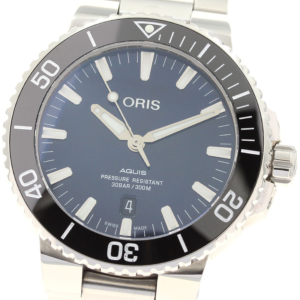 ORIS Aquis 01 733 7730 4135 Date blue Dial Automatic Men's Watch_930853