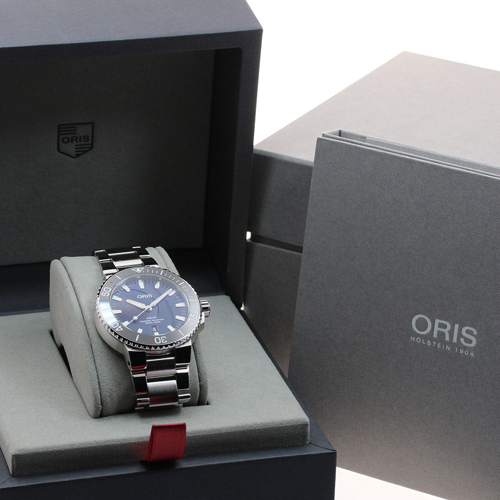 ORIS Aquis 01 733 7730 4135 Date blue Dial Automatic Men's Watch_930853