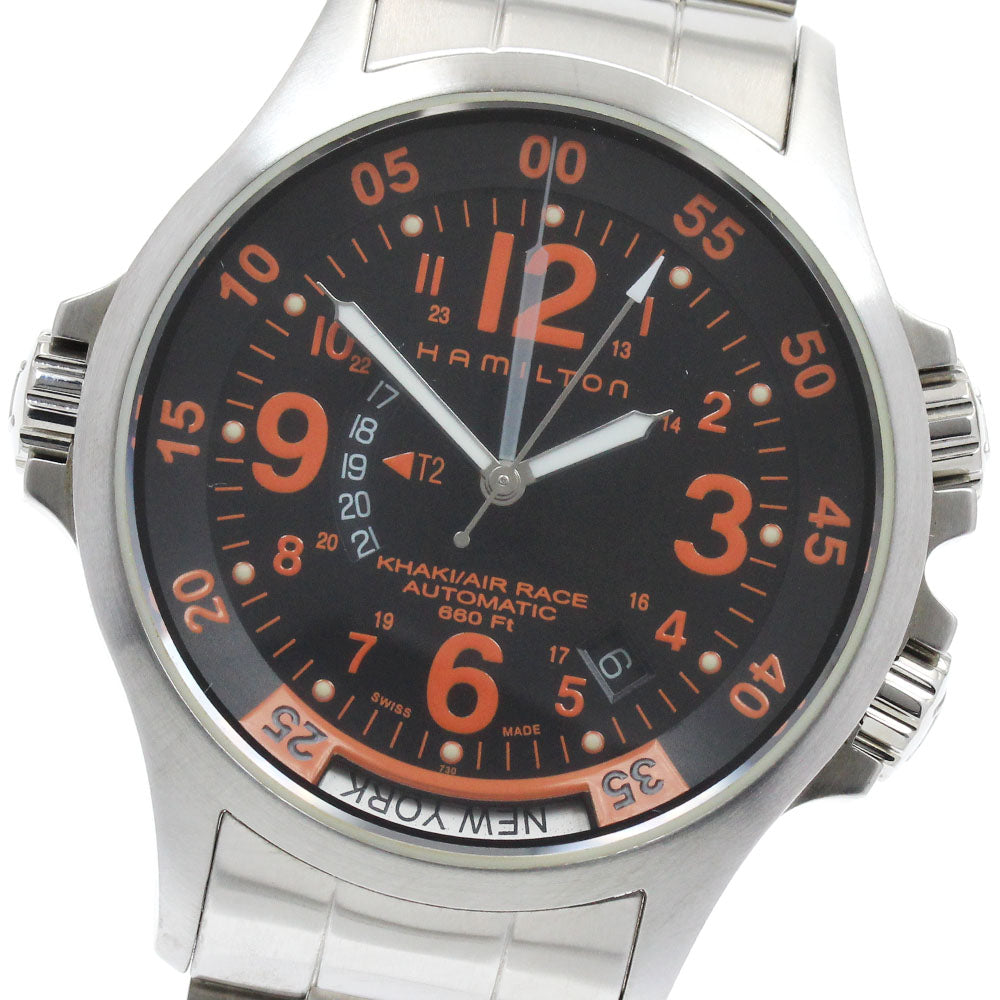 HAMILTON Khaki Air Race H776650 GMT black Dial Automatic Men's Watch_930854