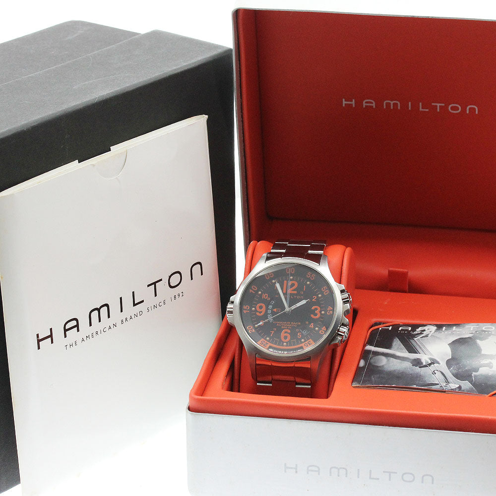 HAMILTON Khaki Air Race H776650 GMT black Dial Automatic Men's Watch_930854