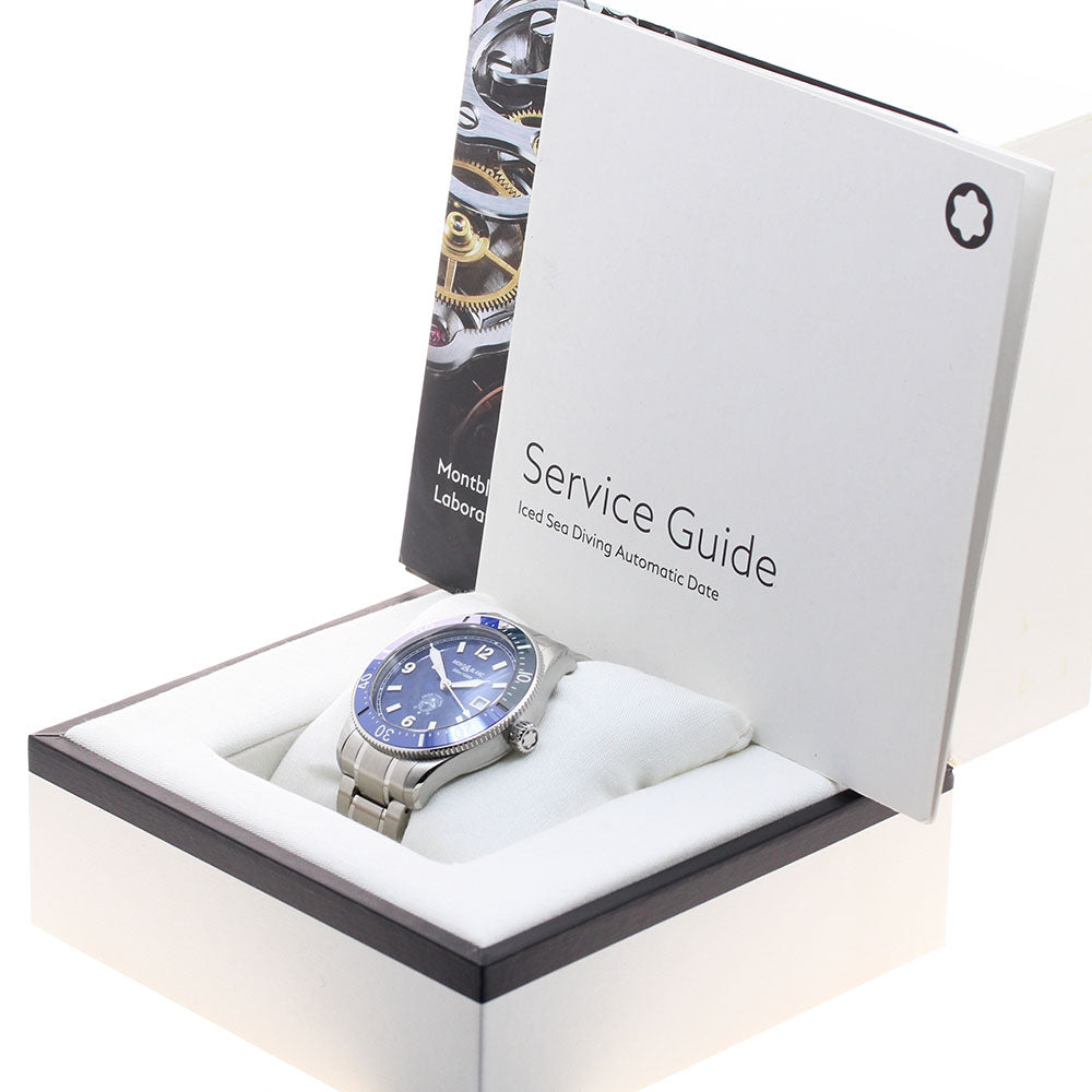 MONTBLANC 1858 Ice Sea 129369 Date blue Dial Automatic Men's Watch_930859