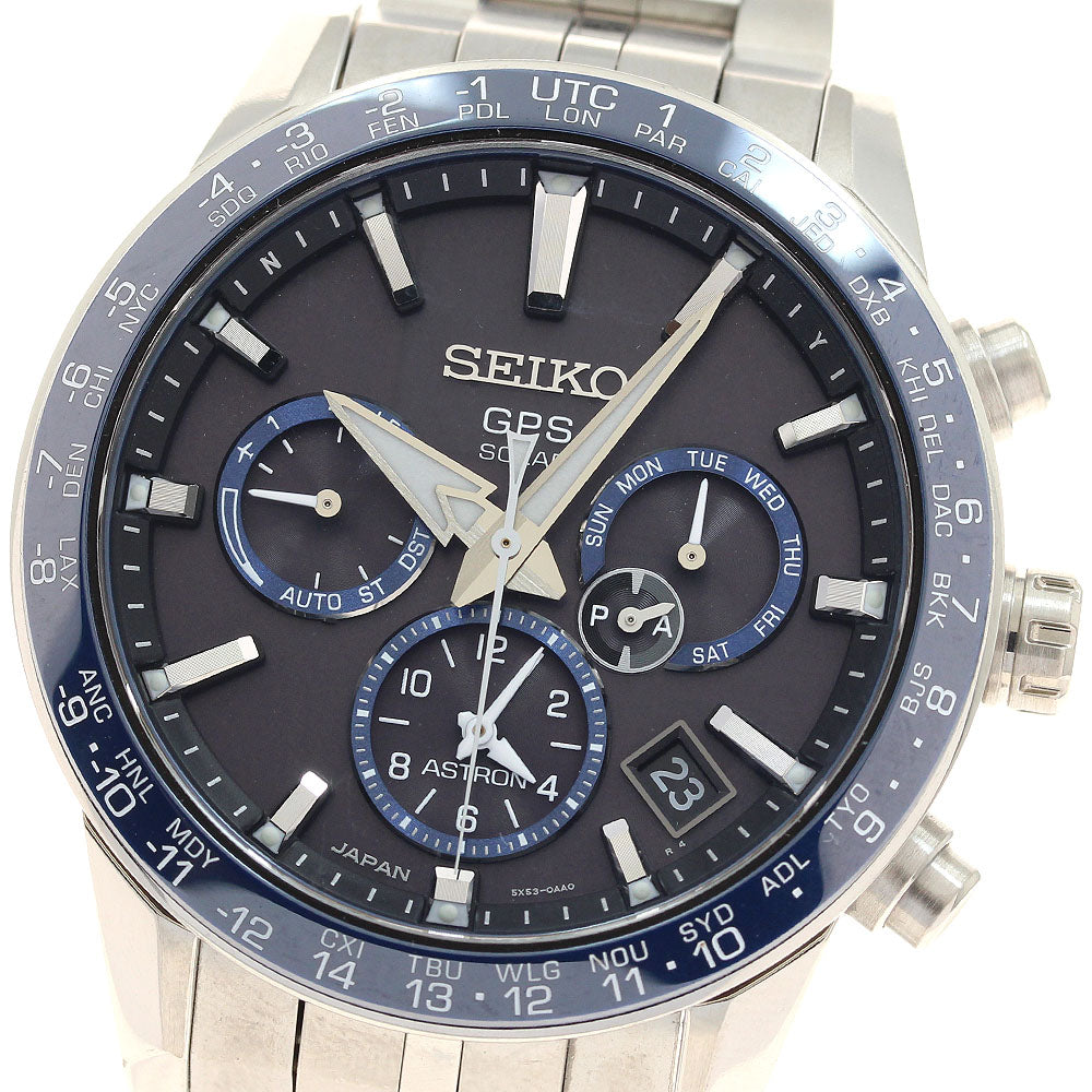 SEIKO Astron SBXC001/5X53-0AB0 GPS Solar Powered Radio Men's Watch_930861