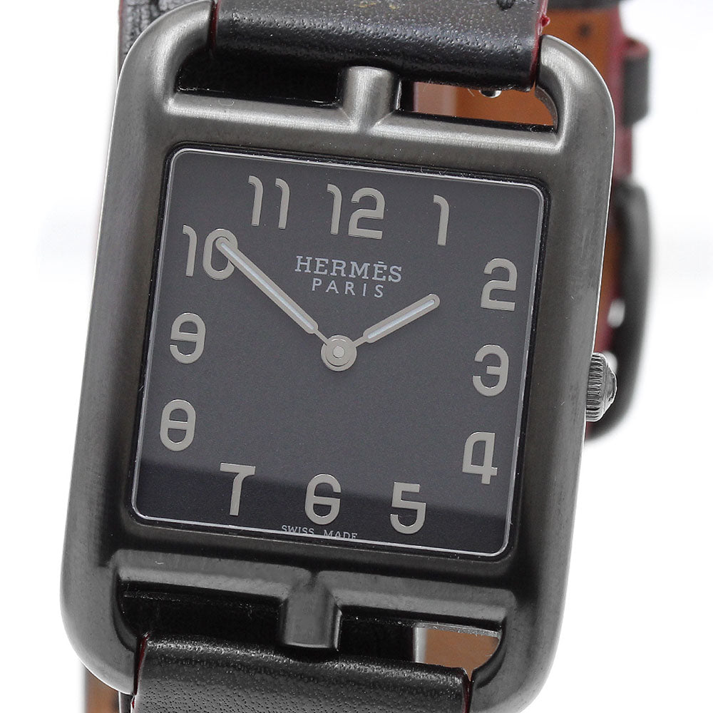 HERMES Cape Cod GM Shadow CC3.711 black Dial Quartz Ladies Watch_930877