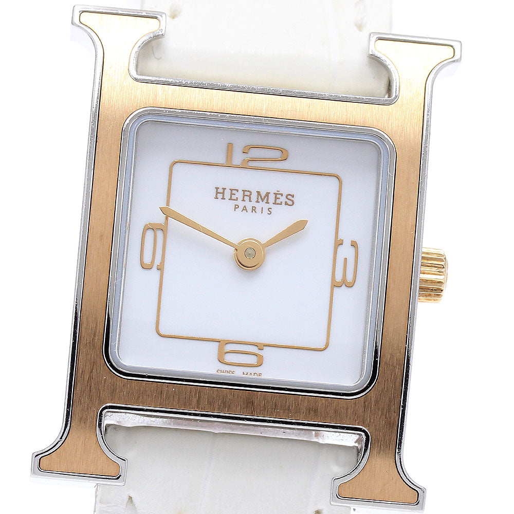 HERMES H watch HH1.211 white Dial Quartz Ladies Watch_930880