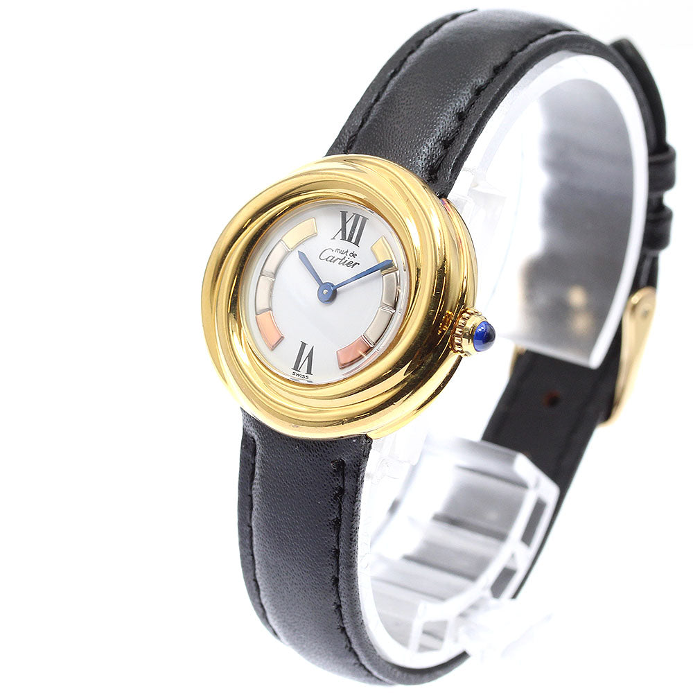 CARTIER Mast Trinity W1010744 white Dial Quartz Ladies Watch_930884