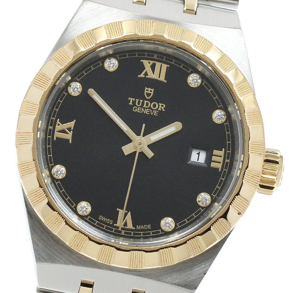 TUDOR Royal 28303 Date 8P diamond black Dial Automatic Ladies Watch_930976