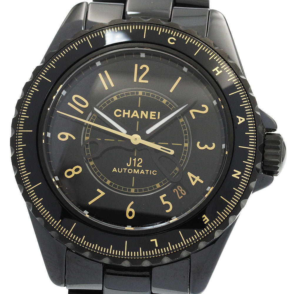 CHANEL J12 Couture 38MM H9762 Black ceramic Automatic Men's Watch_930982