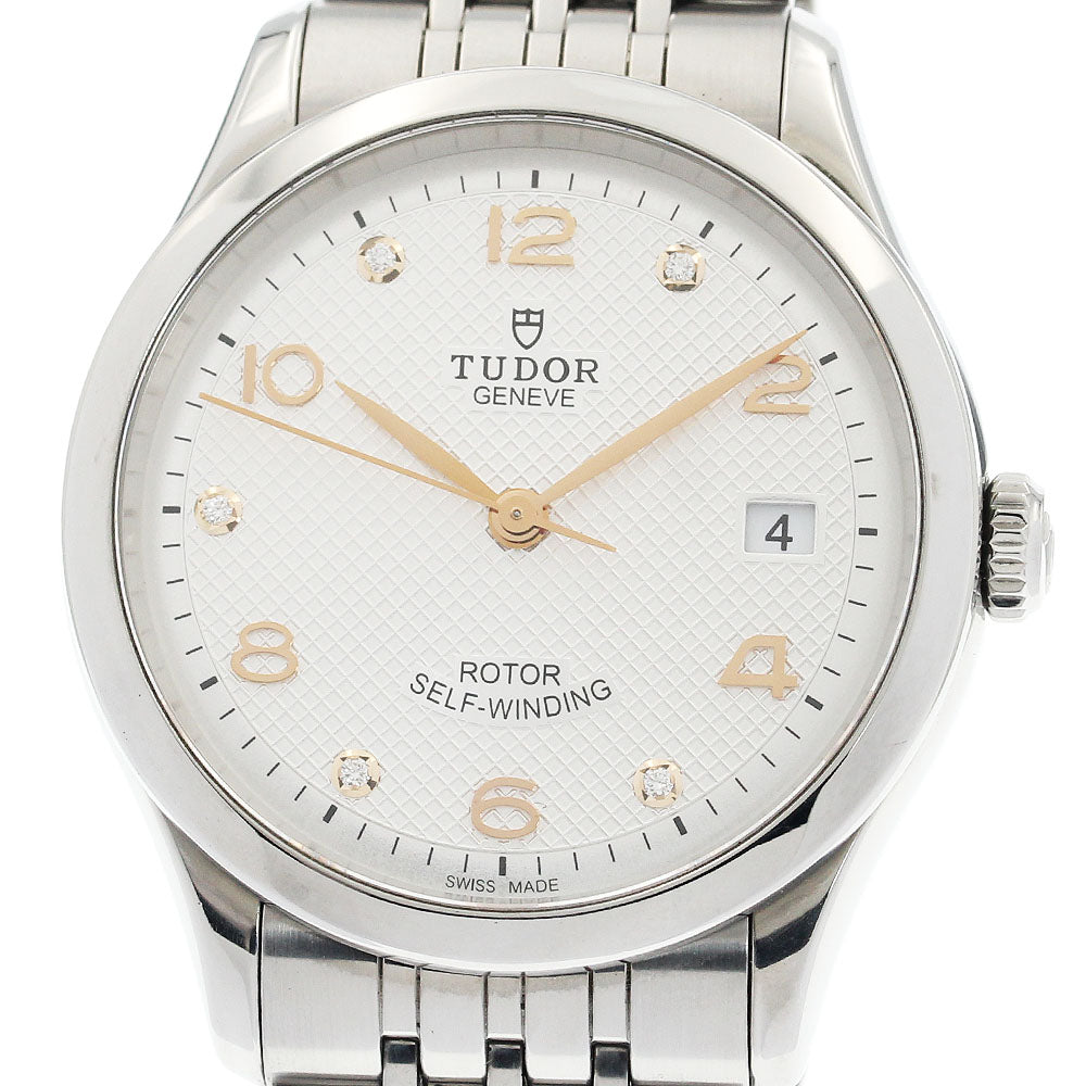 TUDOR 1926 91450 Date 5P diamond Silver Dial Automatic Men's Watch_930986
