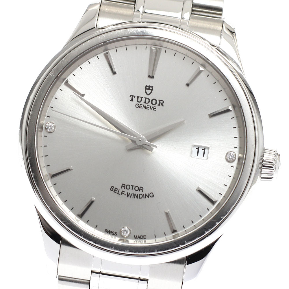 TUDOR style 12700 Date 3P Diamond Silver Dial Automatic Men's Watch_930987