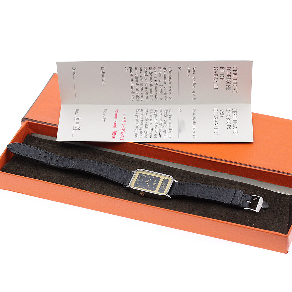 HERMES Caliche black Dial Quartz Ladies Watch_931040