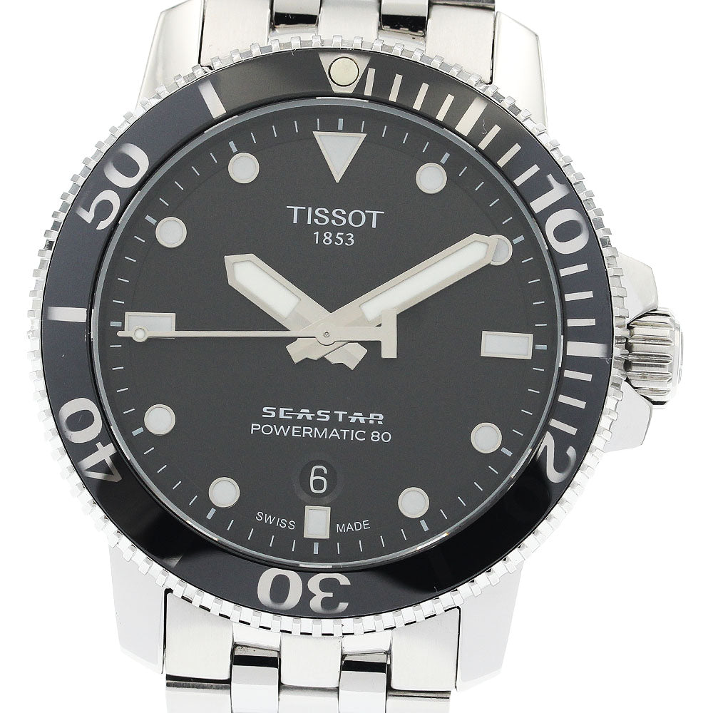 TISSOT Seastar 1000 Powermatic 80 T120407 Date black Dial Automatic Men's_931043