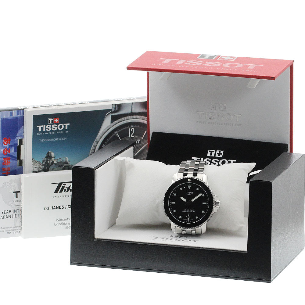 TISSOT Seastar 1000 Powermatic 80 T120407 Date black Dial Automatic Men's_931043