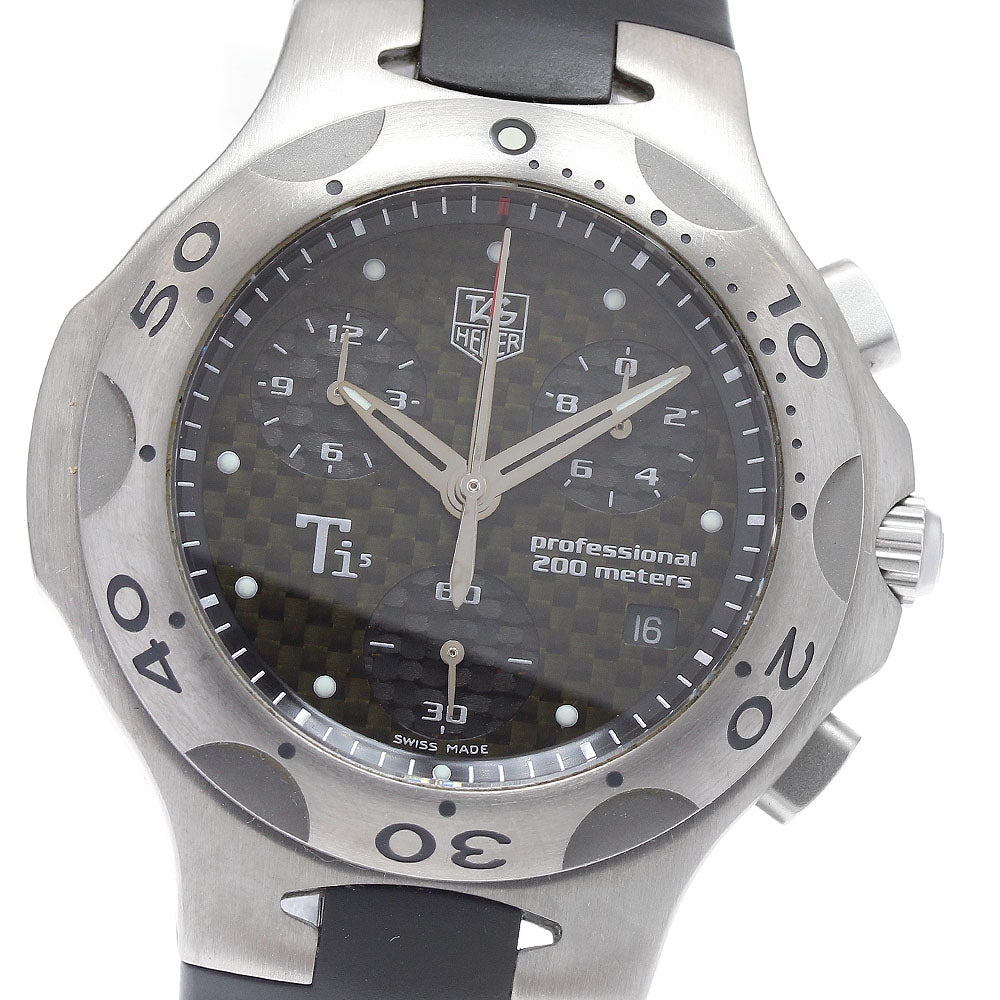 TAG HEUER Kylium CL1180 Chronograph black Dial Quartz Men's Watch_931052