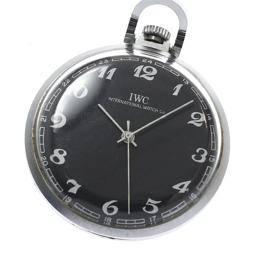 IWC SCHAFFHAUSEN Pocket watch 797 Redundant dial black Dial Hand Winding Men's Pocket watch_931054