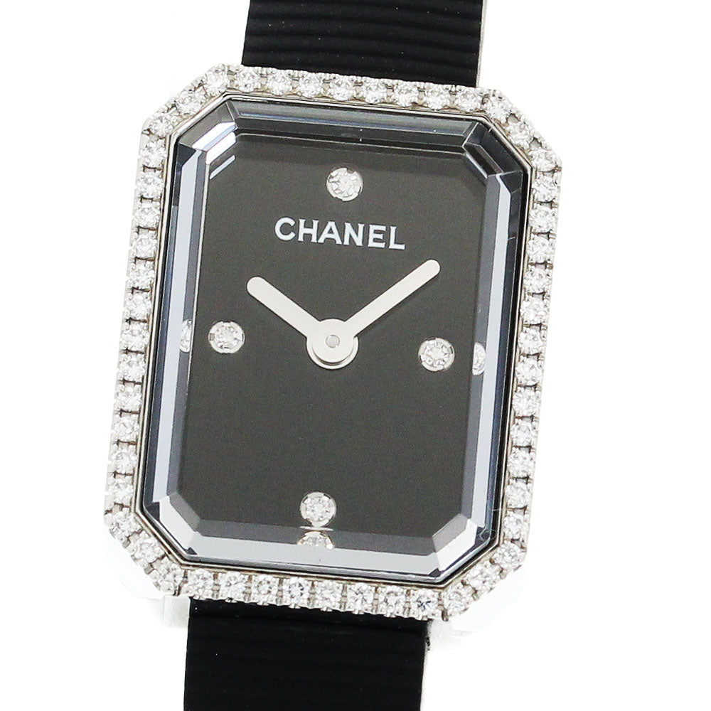 CHANEL Premiere H2434 4P bezel diamond black Dial Quartz Ladies Watch_931557